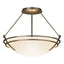 Hubbardton Forge 2000 Soft Gold Opal Glass (GG) Presidio Tryne Semi-Flush