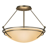Hubbardton Forge 2000 Soft Gold Sand Glass (SS) Presidio Tryne Semi-Flush