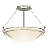 Hubbardton Forge 2000 Sterling Opal Glass (GG) Presidio Tryne Semi-Flush