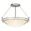Hubbardton Forge 2000 Sterling Opal Glass (GG) Presidio Tryne Semi-Flush