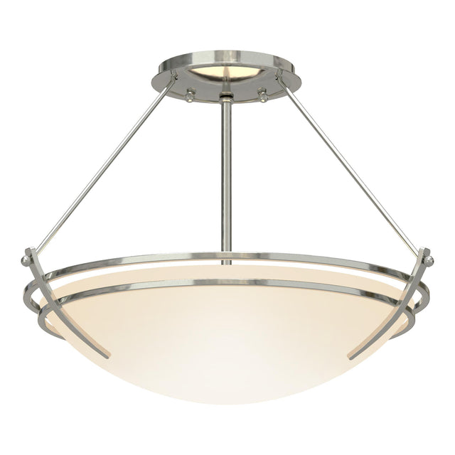 Hubbardton Forge 2000 Sterling Opal Glass (GG) Presidio Tryne Semi-Flush
