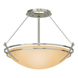 Hubbardton Forge 2000 Sterling Sand Glass (SS) Presidio Tryne Semi-Flush