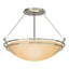 Hubbardton Forge 2000 Sterling Sand Glass (SS) Presidio Tryne Semi-Flush