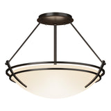 Hubbardton Forge 2000 Oil Rubbed Bronze Opal Glass (GG) Presidio Tryne Semi-Flush
