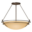 Hubbardton Forge 2001 Bronze Sand Glass (SS) Presidio Tryne Large Semi-Flush