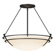 Hubbardton Forge 2001 Black Opal Glass (GG) Presidio Tryne Large Semi-Flush