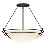 Hubbardton Forge 2001 Black Opal Glass (GG) Presidio Tryne Large Semi-Flush