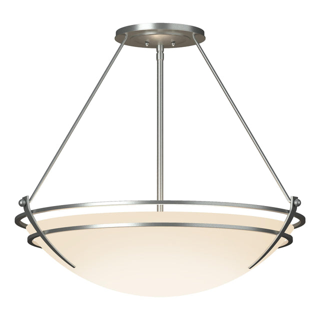 Hubbardton Forge 2001 Vintage Platinum Opal Glass (GG) Presidio Tryne Large Semi-Flush