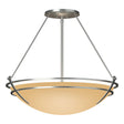 Hubbardton Forge 2001 Vintage Platinum Sand Glass (SS) Presidio Tryne Large Semi-Flush