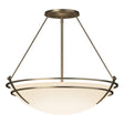 Hubbardton Forge 2001 Soft Gold Opal Glass (GG) Presidio Tryne Large Semi-Flush