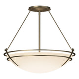 Hubbardton Forge 2001 Soft Gold Opal Glass (GG) Presidio Tryne Large Semi-Flush
