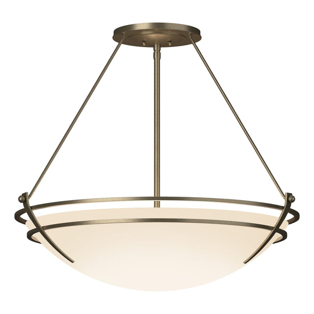 Hubbardton Forge 2001 Soft Gold Opal Glass (GG) Presidio Tryne Large Semi-Flush