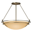 Hubbardton Forge 2001 Soft Gold Sand Glass (SS) Presidio Tryne Large Semi-Flush