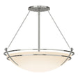 Hubbardton Forge 2001 Sterling Opal Glass (GG) Presidio Tryne Large Semi-Flush