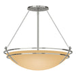 Hubbardton Forge 2001 Sterling Sand Glass (SS) Presidio Tryne Large Semi-Flush