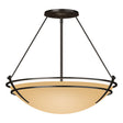 Hubbardton Forge 2001 Oil Rubbed Bronze Sand Glass (SS) Presidio Tryne Large Semi-Flush