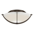 Hubbardton Forge 2008 Bronze Opal Glass (GG) Compass Flush Mount
