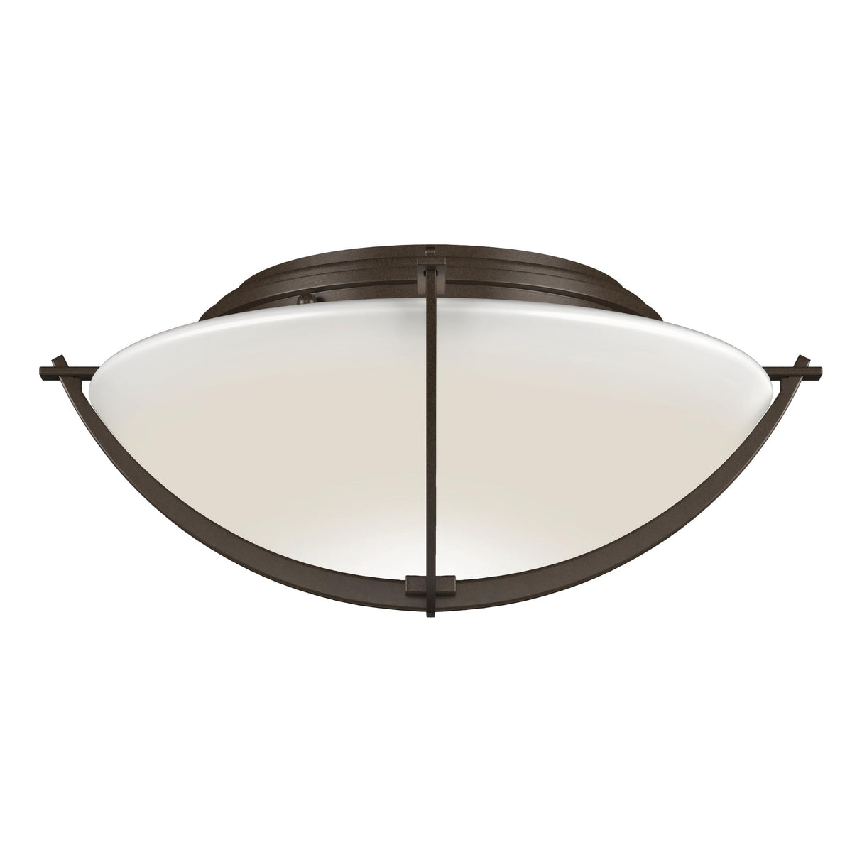 Hubbardton Forge 2008 Bronze Opal Glass (GG) Compass Flush Mount