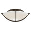 Hubbardton Forge 2008 Bronze Opal Glass (GG) Compass Flush Mount