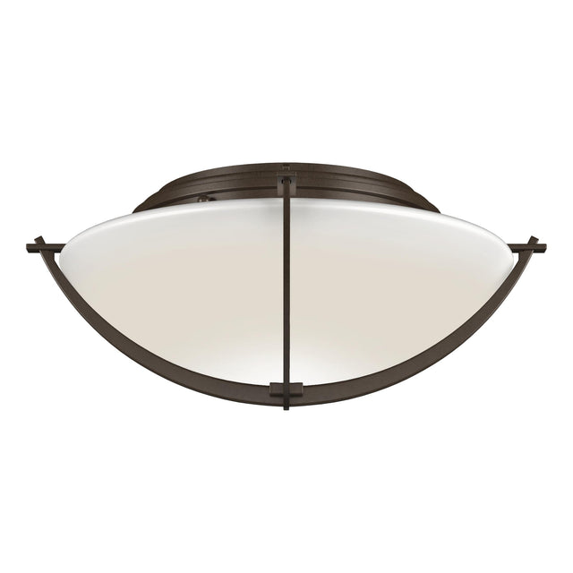 Hubbardton Forge 2008 Bronze Opal Glass (GG) Compass Flush Mount