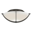 Hubbardton Forge 2008 Dark Smoke Opal Glass (GG) Compass Flush Mount