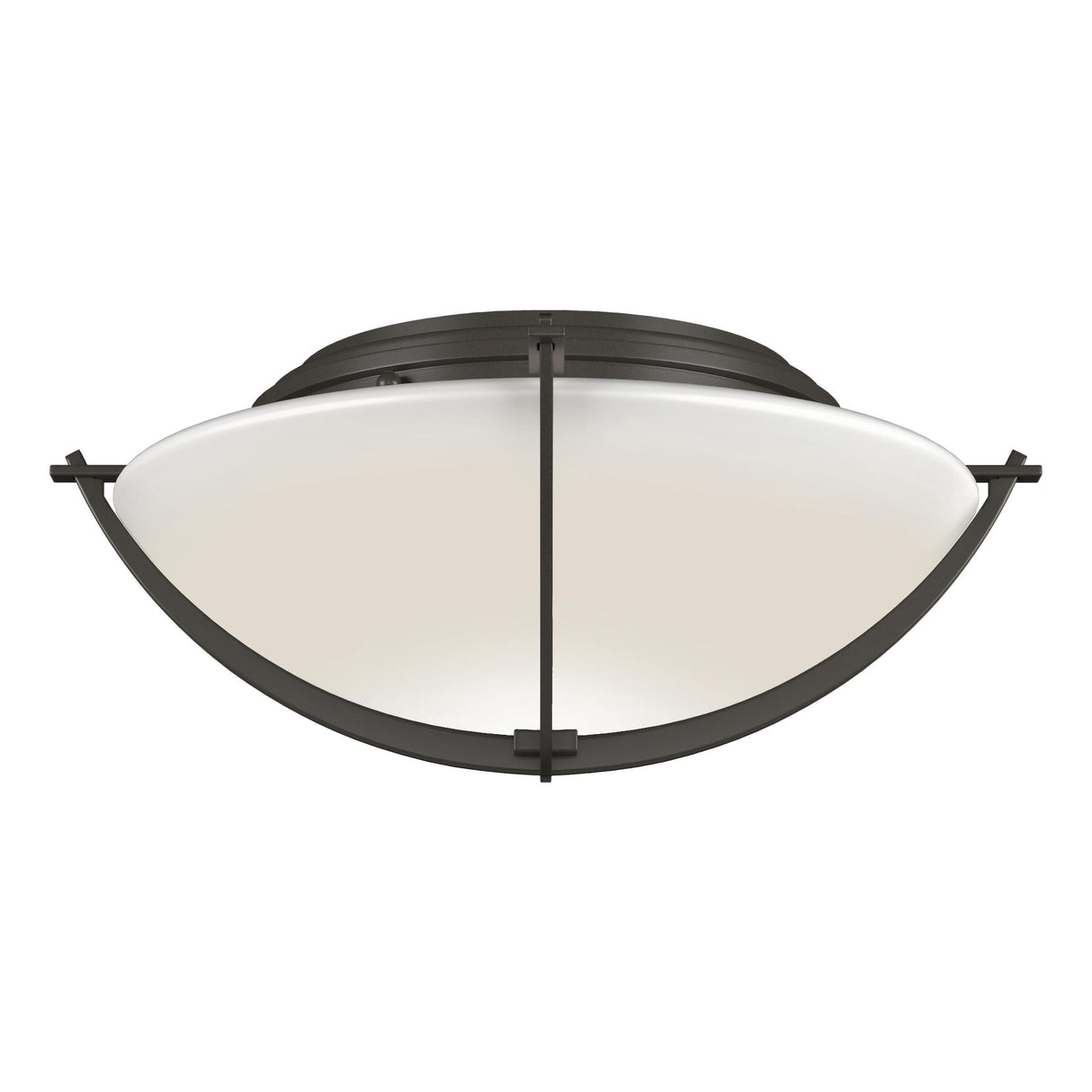 Hubbardton Forge 2008 Dark Smoke Opal Glass (GG) Compass Flush Mount