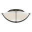 Hubbardton Forge 2008 Dark Smoke Opal Glass (GG) Compass Flush Mount