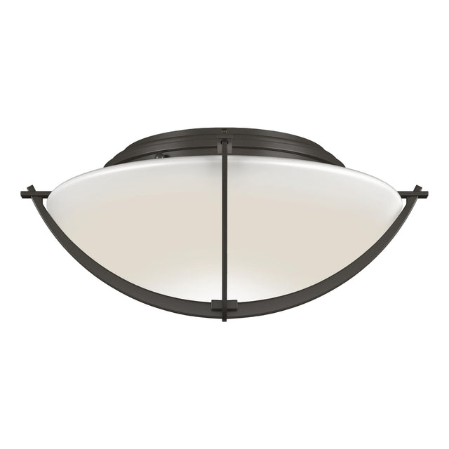 Hubbardton Forge 2008 Dark Smoke Opal Glass (GG) Compass Flush Mount