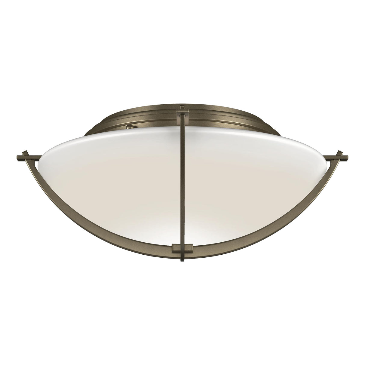Hubbardton Forge 2008 Soft Gold Opal Glass (GG) Compass Flush Mount