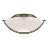 Hubbardton Forge 2008 Soft Gold Opal Glass (GG) Compass Flush Mount