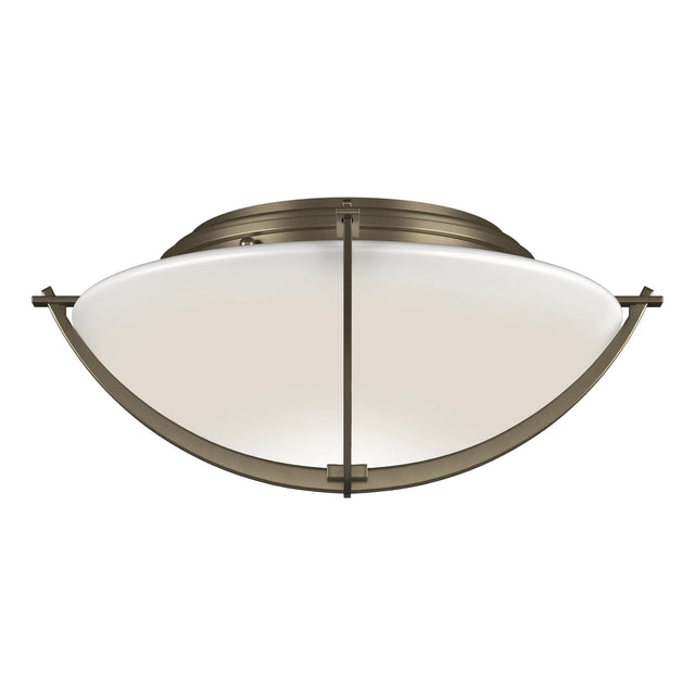 Hubbardton Forge 2008 Soft Gold Opal Glass (GG) Compass Flush Mount