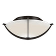 Hubbardton Forge 2008 Oil Rubbed Bronze Opal Glass (GG) Compass Flush Mount