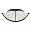 Hubbardton Forge 2008 Oil Rubbed Bronze Opal Glass (GG) Compass Flush Mount