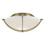 Hubbardton Forge 2008 Modern Brass Opal Glass (GG) Compass Flush Mount