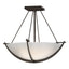 Hubbardton Forge 2008 Bronze Opal Glass (GG) Compass Small Semi-Flush
