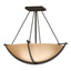 Hubbardton Forge 2008 Bronze Sand Glass (SS) Compass Small Semi-Flush