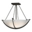 Hubbardton Forge 2008 Dark Smoke Opal Glass (GG) Compass Small Semi-Flush