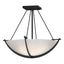 Hubbardton Forge 2008 Black Opal Glass (GG) Compass Small Semi-Flush