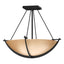 Hubbardton Forge 2008 Black Sand Glass (SS) Compass Small Semi-Flush
