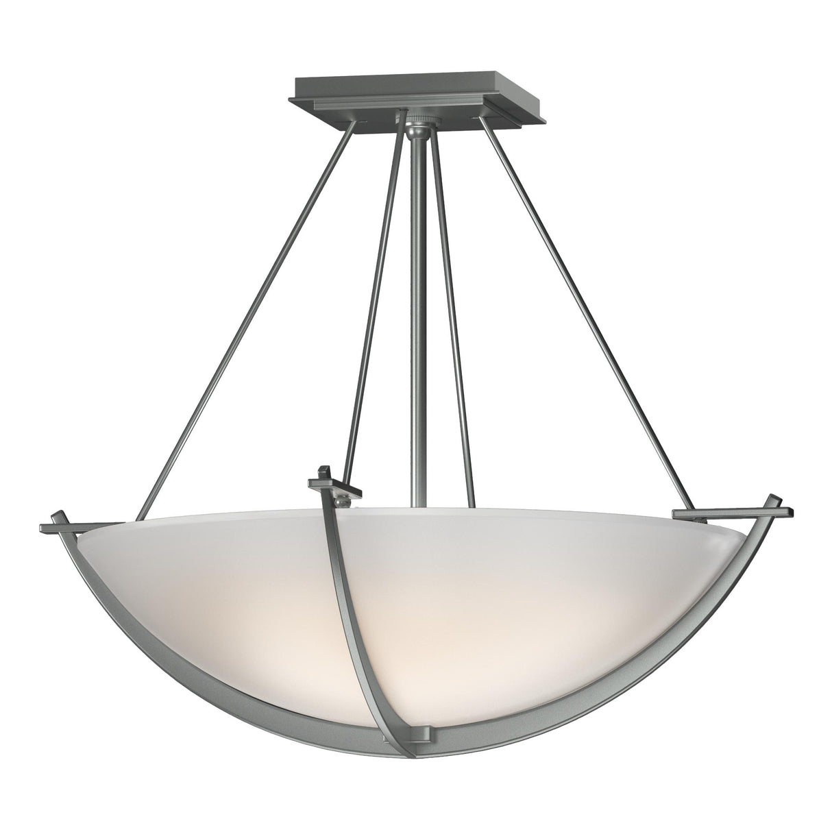 Hubbardton Forge 2008 Vintage Platinum Opal Glass (GG) Compass Small Semi-Flush
