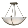 Hubbardton Forge 2008 Soft Gold Opal Glass (GG) Compass Small Semi-Flush
