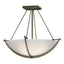 Hubbardton Forge 2008 Soft Gold Opal Glass (GG) Compass Small Semi-Flush