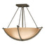 Hubbardton Forge 2008 Soft Gold Sand Glass (SS) Compass Small Semi-Flush