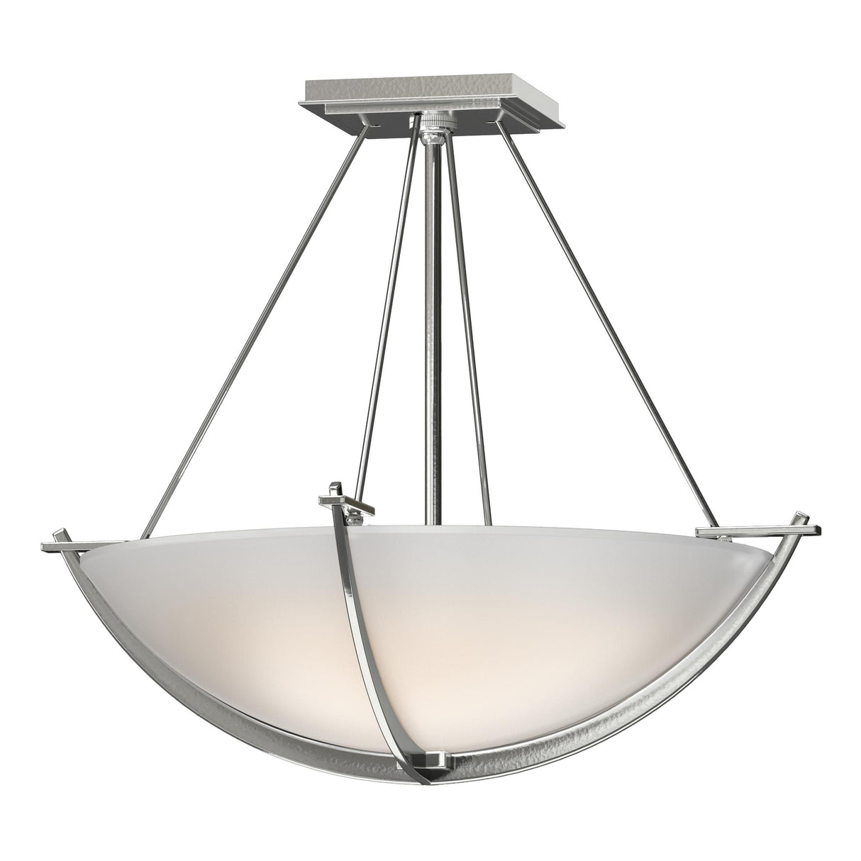 Hubbardton Forge 2008 Sterling Opal Glass (GG) Compass Small Semi-Flush