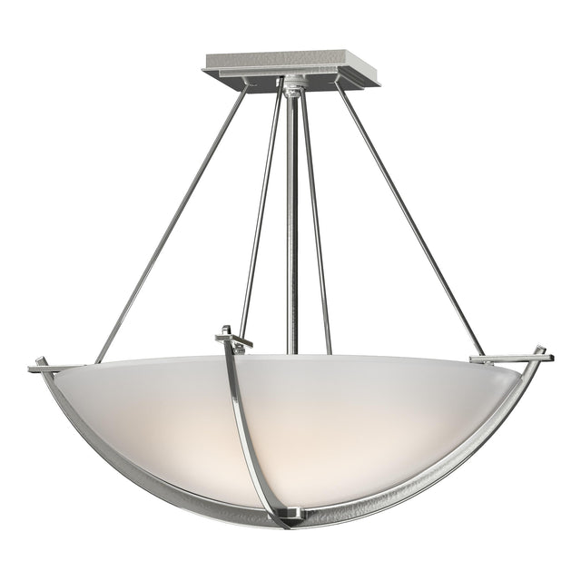 Hubbardton Forge 2008 Sterling Opal Glass (GG) Compass Small Semi-Flush