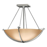Hubbardton Forge 2008 Sterling Sand Glass (SS) Compass Small Semi-Flush