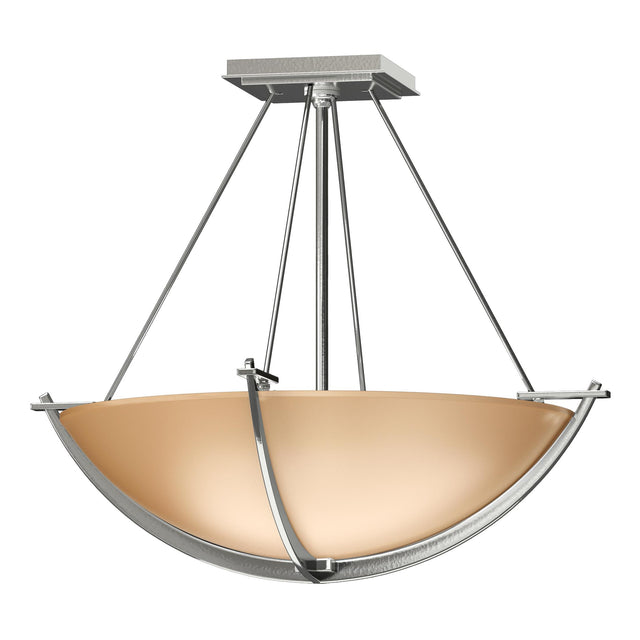 Hubbardton Forge 2008 Sterling Sand Glass (SS) Compass Small Semi-Flush
