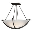 Hubbardton Forge 2008 Oil Rubbed Bronze Opal Glass (GG) Compass Small Semi-Flush