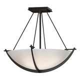 Hubbardton Forge 2008 Oil Rubbed Bronze Opal Glass (GG) Compass Small Semi-Flush