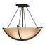 Hubbardton Forge 2008 Oil Rubbed Bronze Sand Glass (SS) Compass Small Semi-Flush